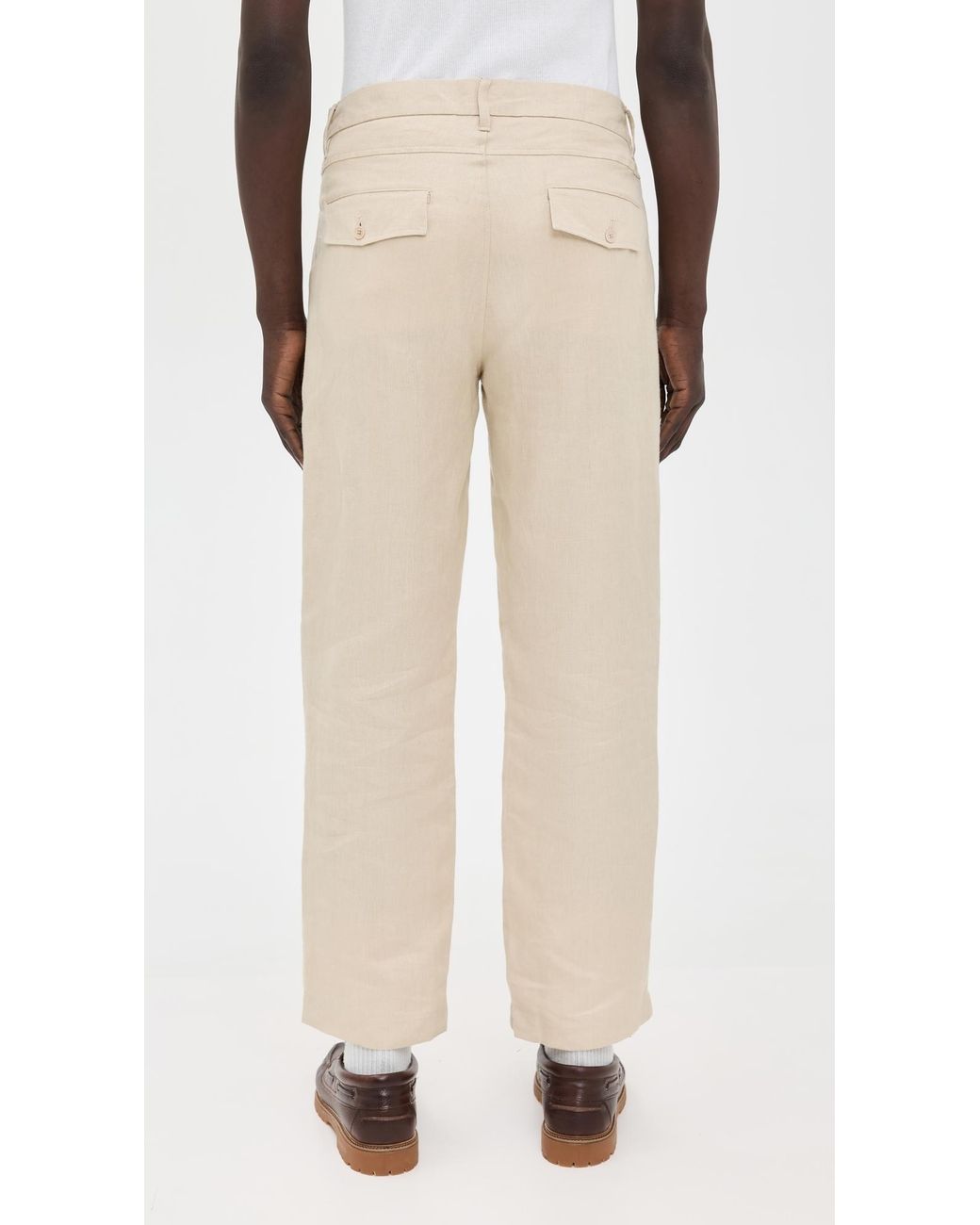 Far Afield Natural Ryder Linen Pants for men