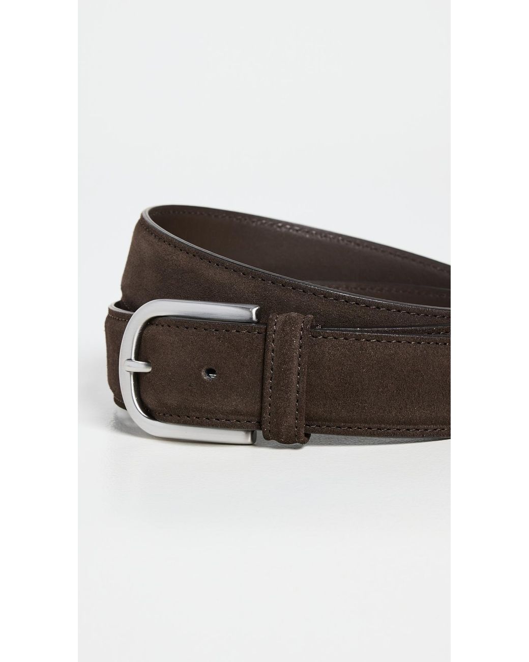 Andersons Black Suede Belt for men