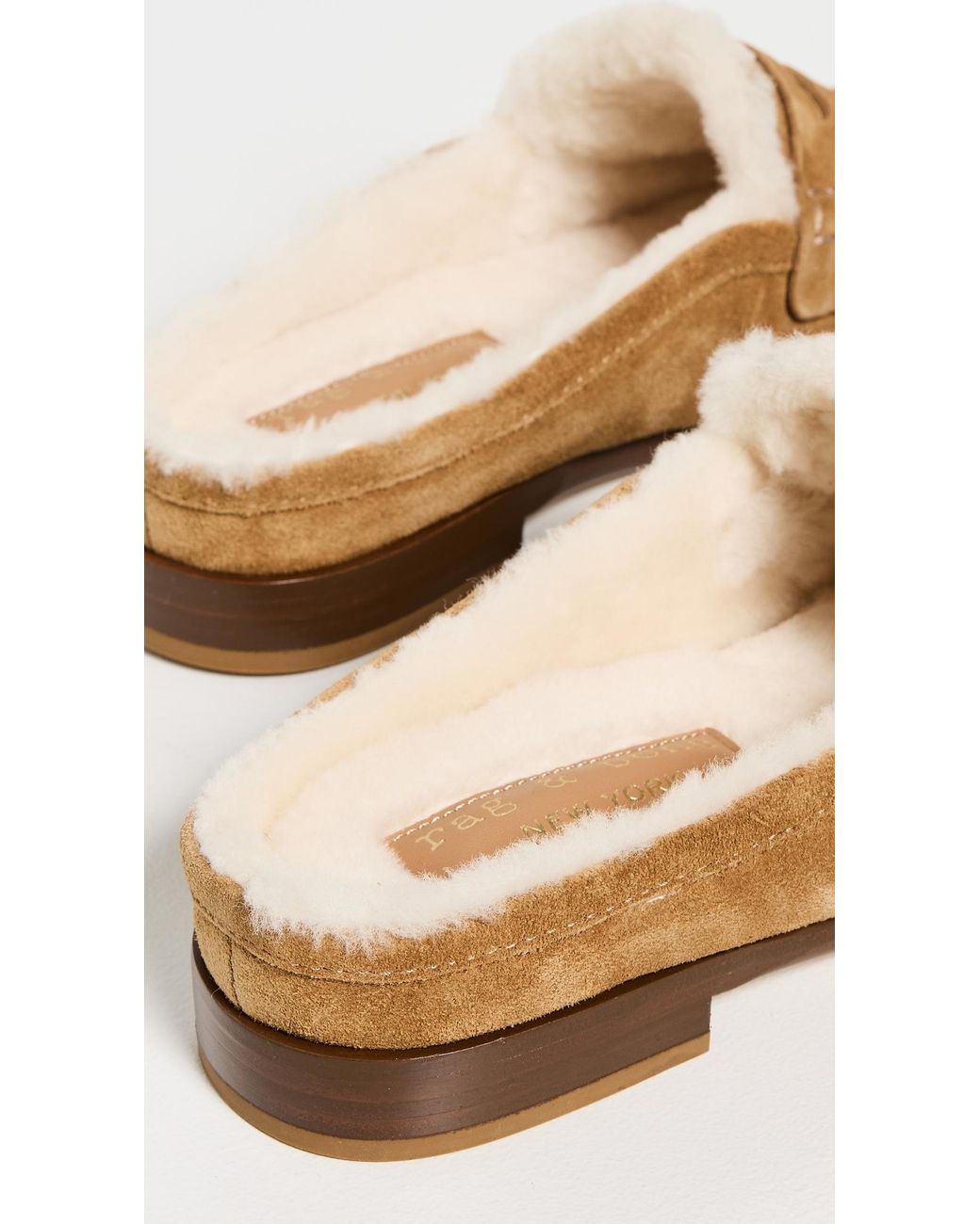 Rag & Bone White Carter Mules