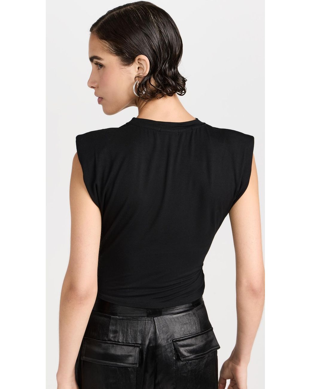Jonathan Simkhai Black Estelle Top