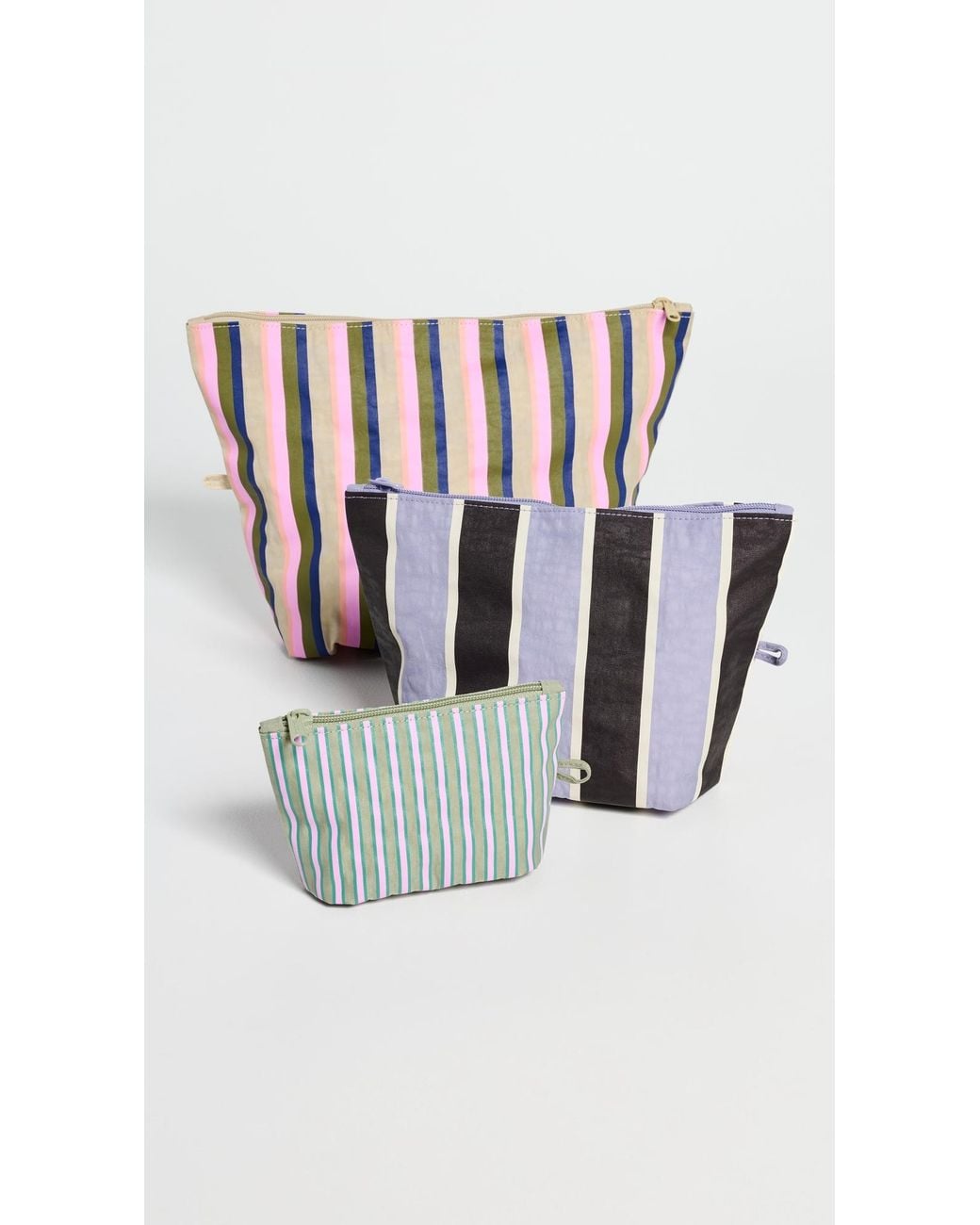 Baggu White Go Pouch Set