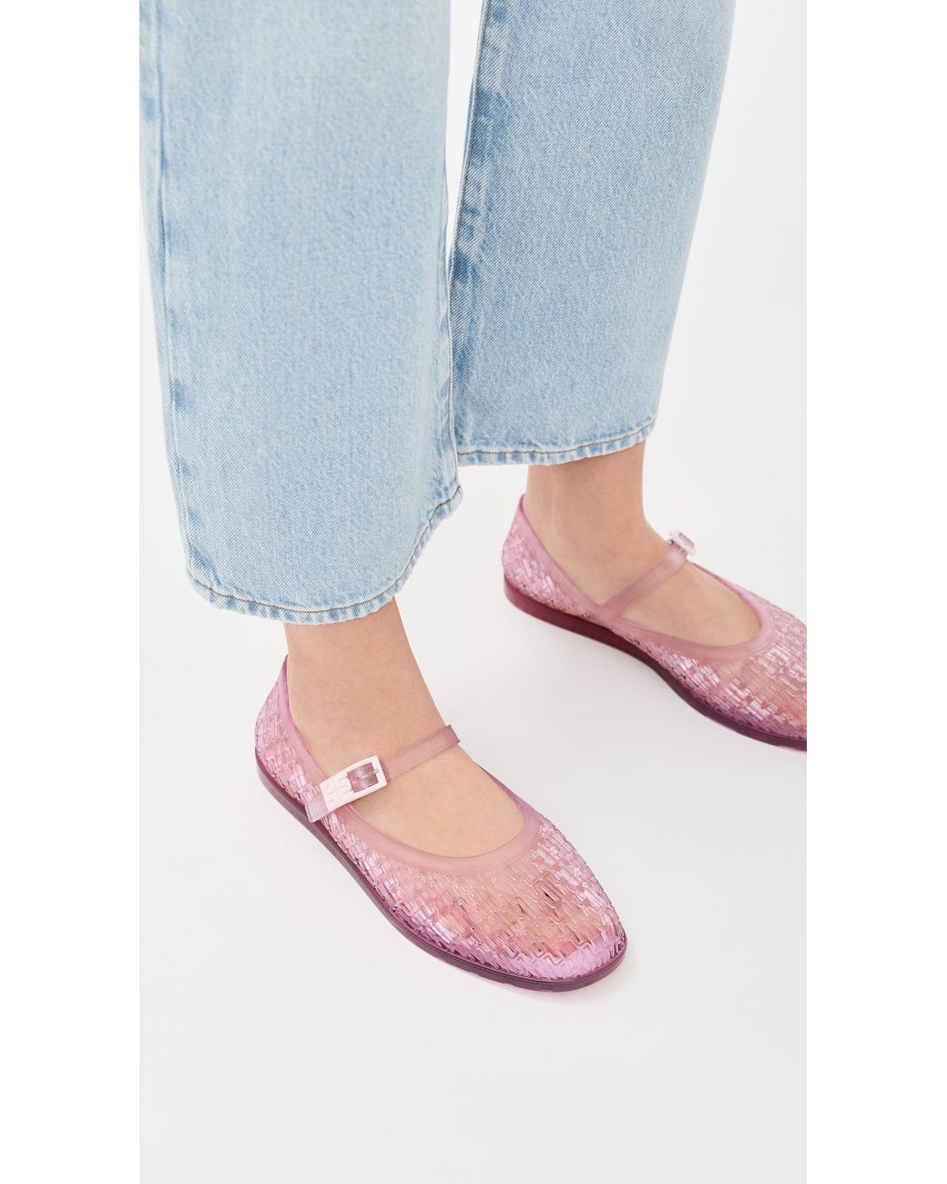 Melissa Pink Harper Jelly Ballet Flats