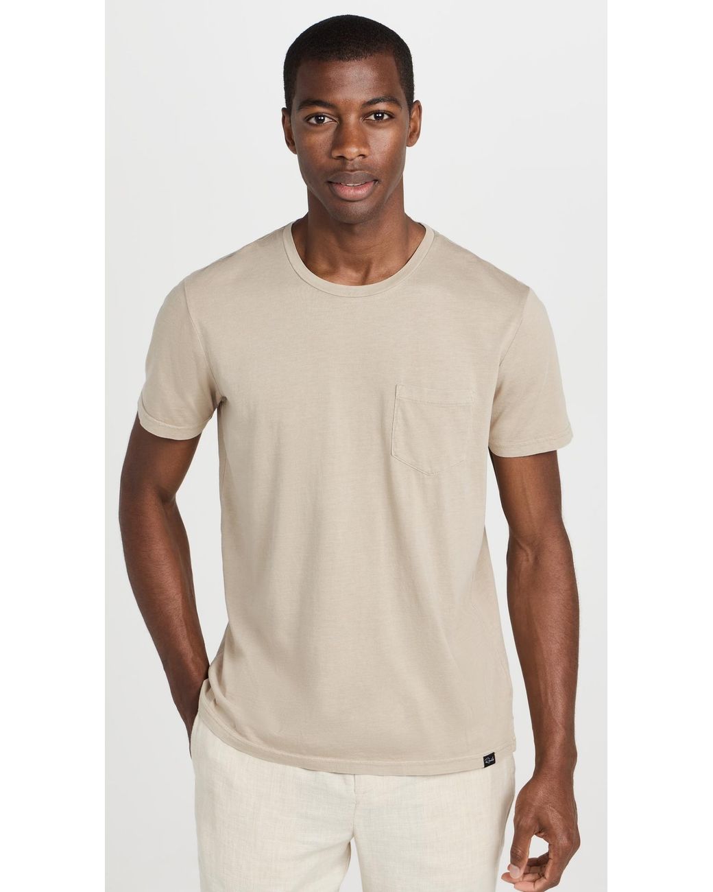 Rails Natural Johnny Pocket Tee for men