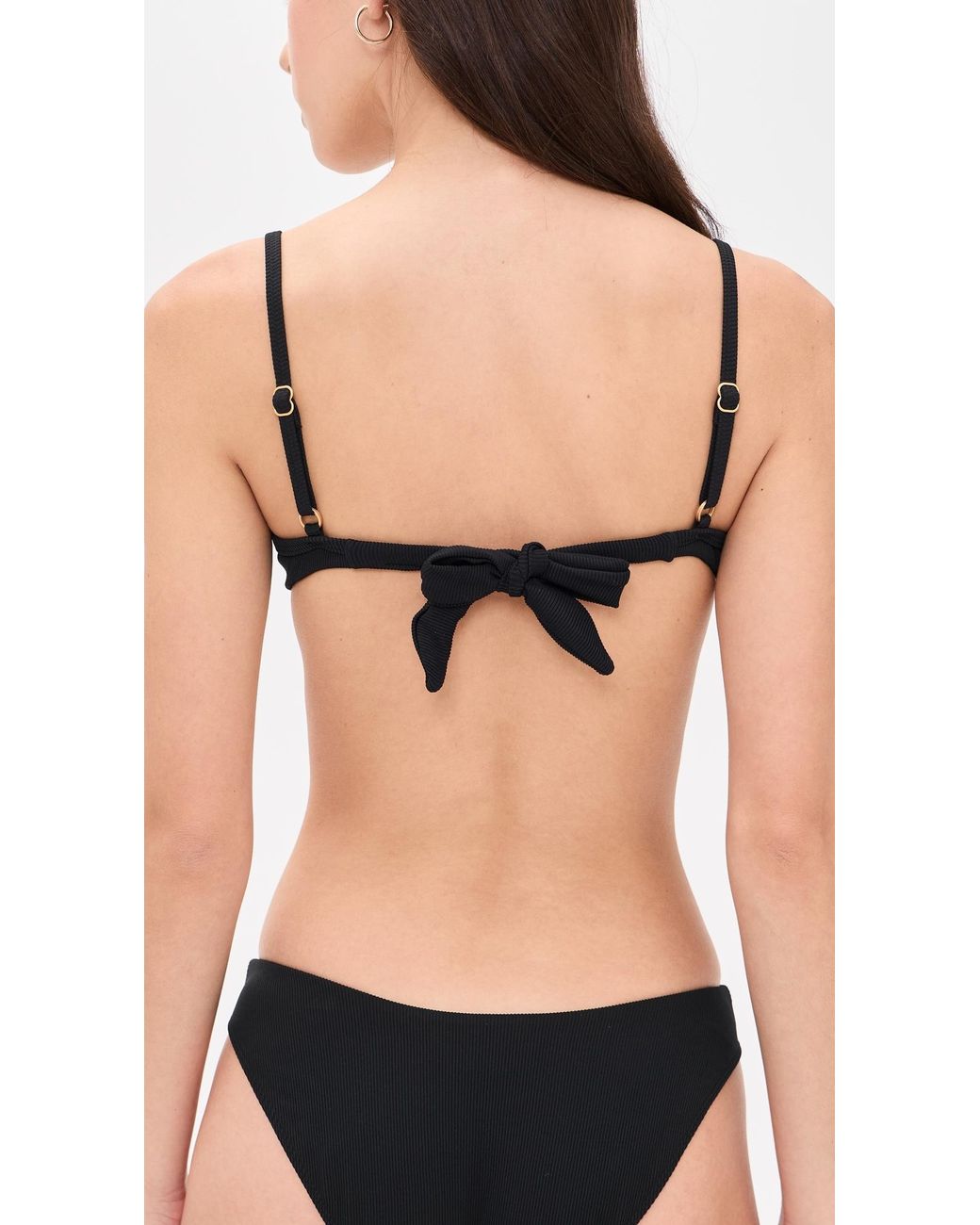 LSPACE Black Hunter Bikini Top