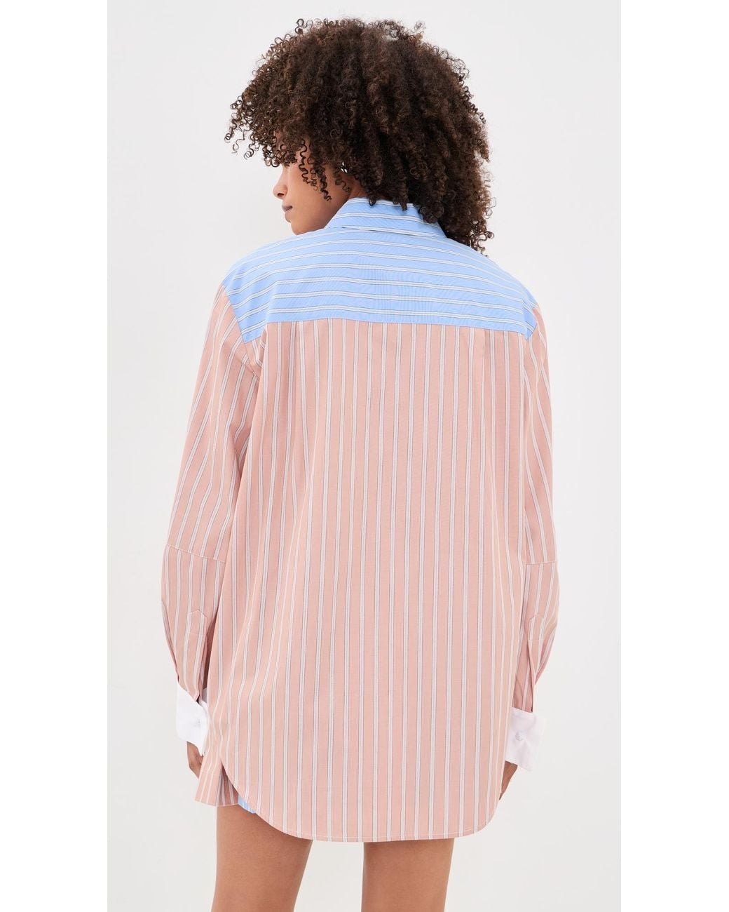 Essentiel Antwerp White Jatch Patchwork Shirt