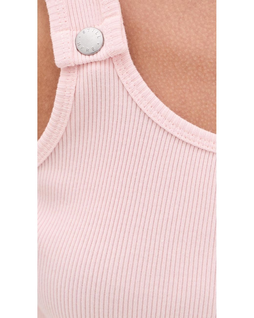 Still Here Pink Snap Tank