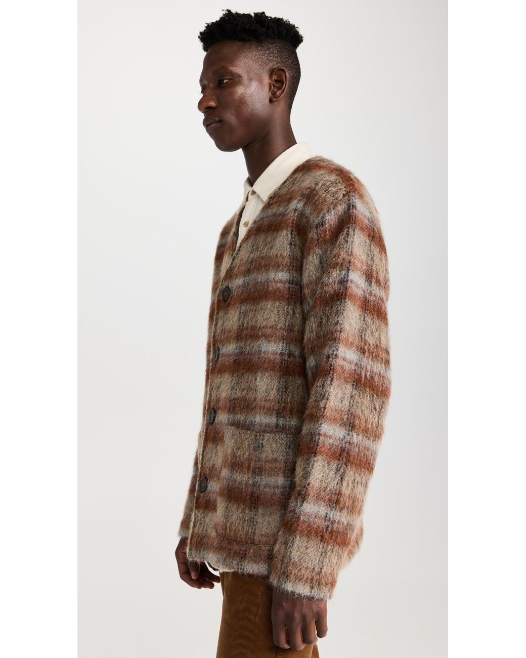 Our Legacy Mohair Cardigan in Natural for Men | Lyst