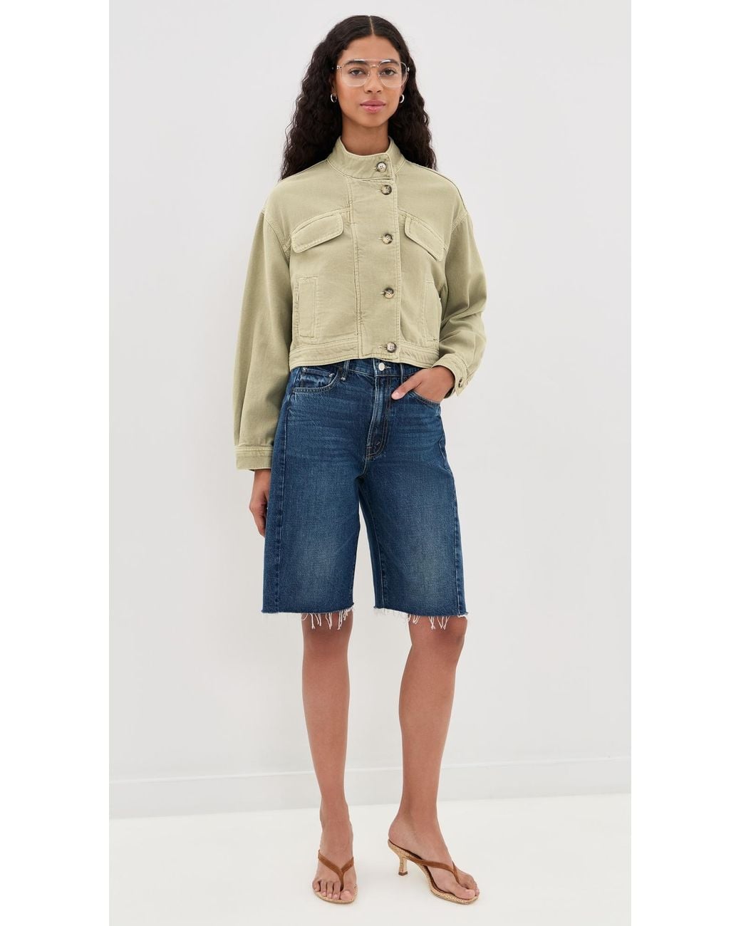 Ba&sh Blue Rallo Jacket