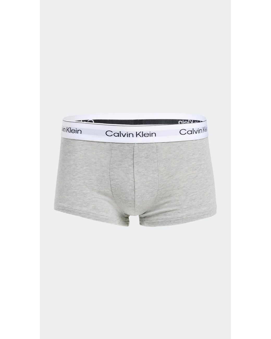 Calvin Klein White Icon Cotton Stretch 3 Pack Low Rise Trunks for men