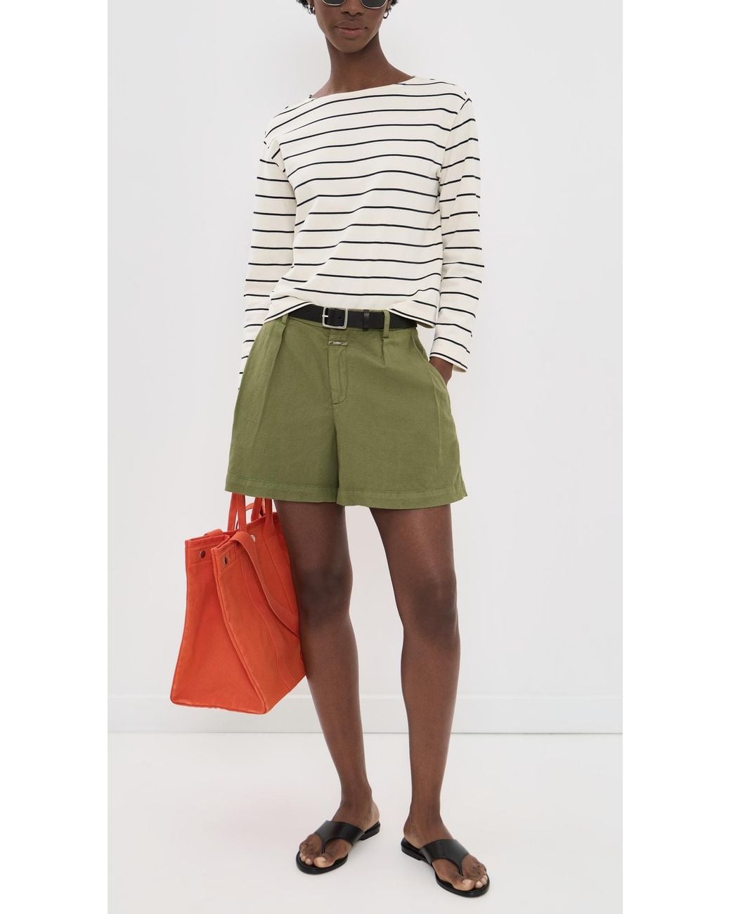 Closed Green Revyl Twill Shorts