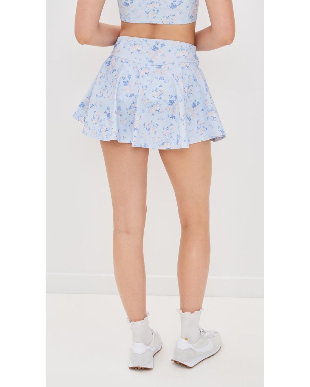 LoveShackFancy Blue Corene Skort