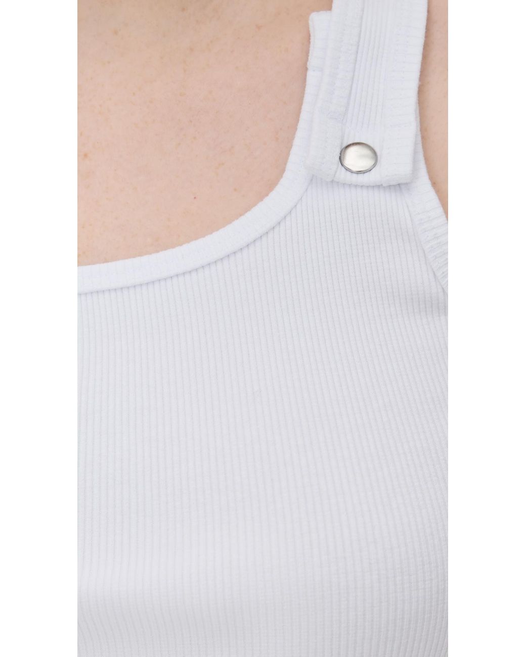 Still Here White Snap Tank