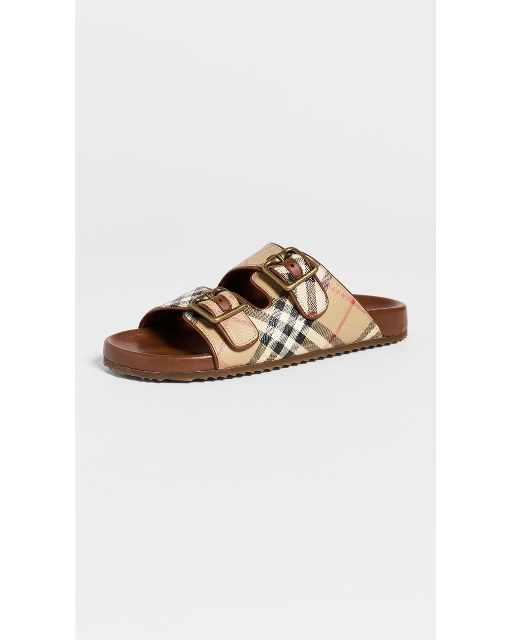 Burberry Multicolor Urchin Checkered Sandals