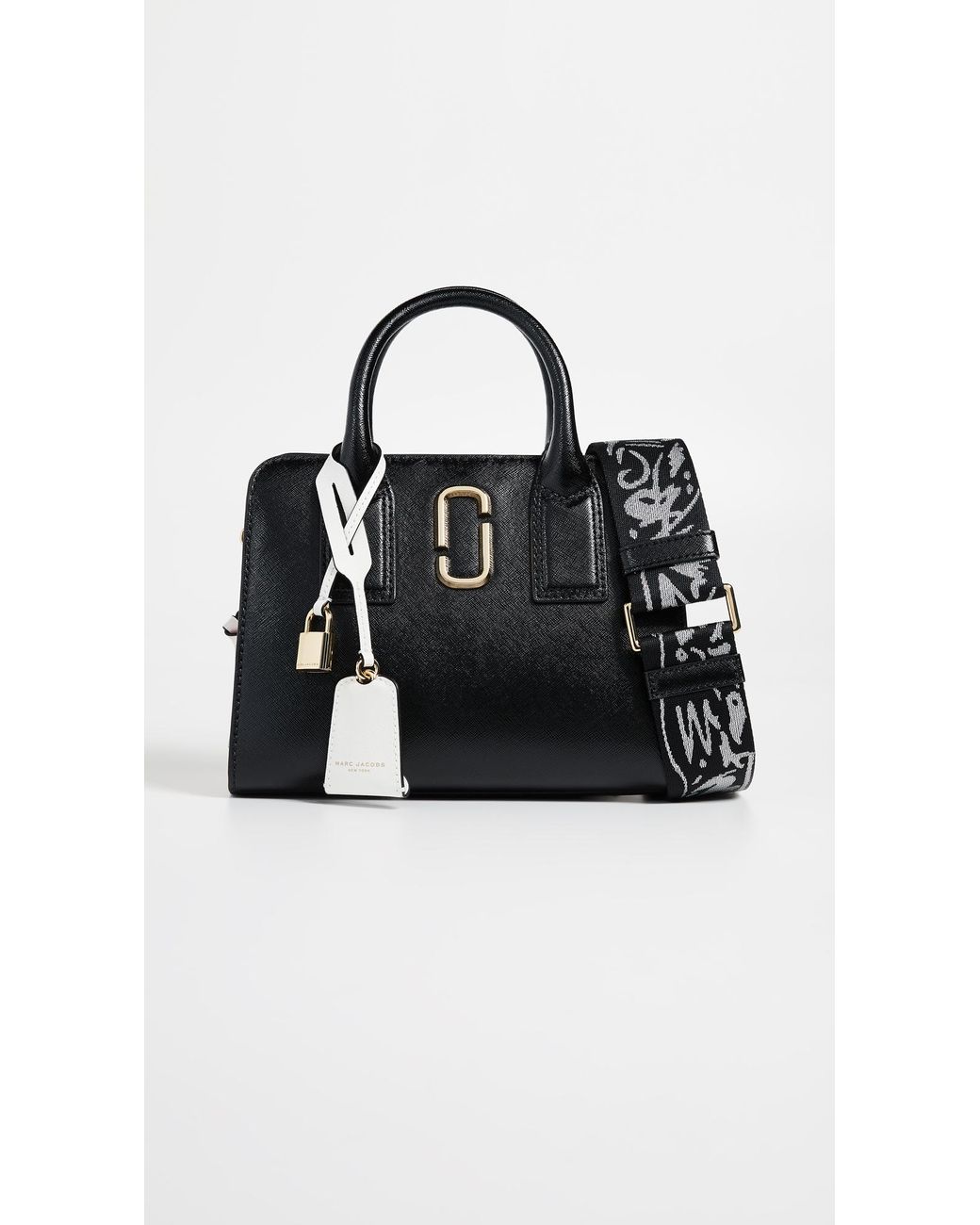 Marc Jacobs Little Big Shot Tote Leather Black/ Baby Pink | Lyst Marc Jacobs Little Big Shot Tote Leather Black/ Baby Pink | Lyst