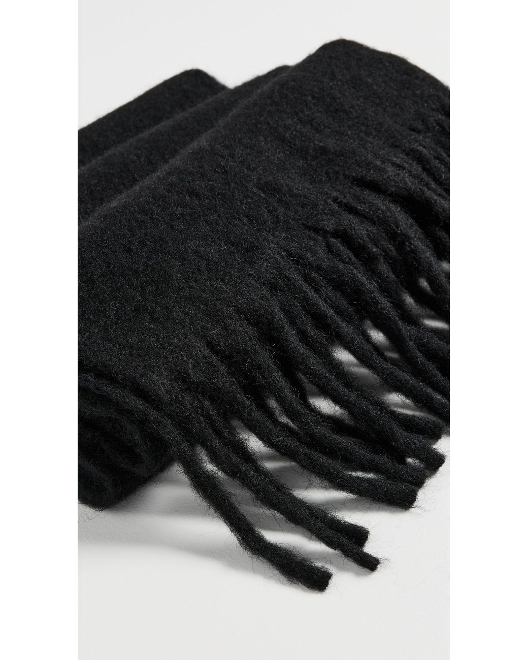 Hat Attack Black Cozy Solid Scarf
