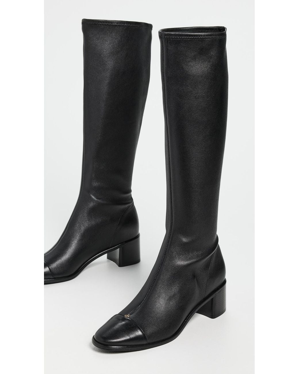 Tory Burch Black Knee High Boots
