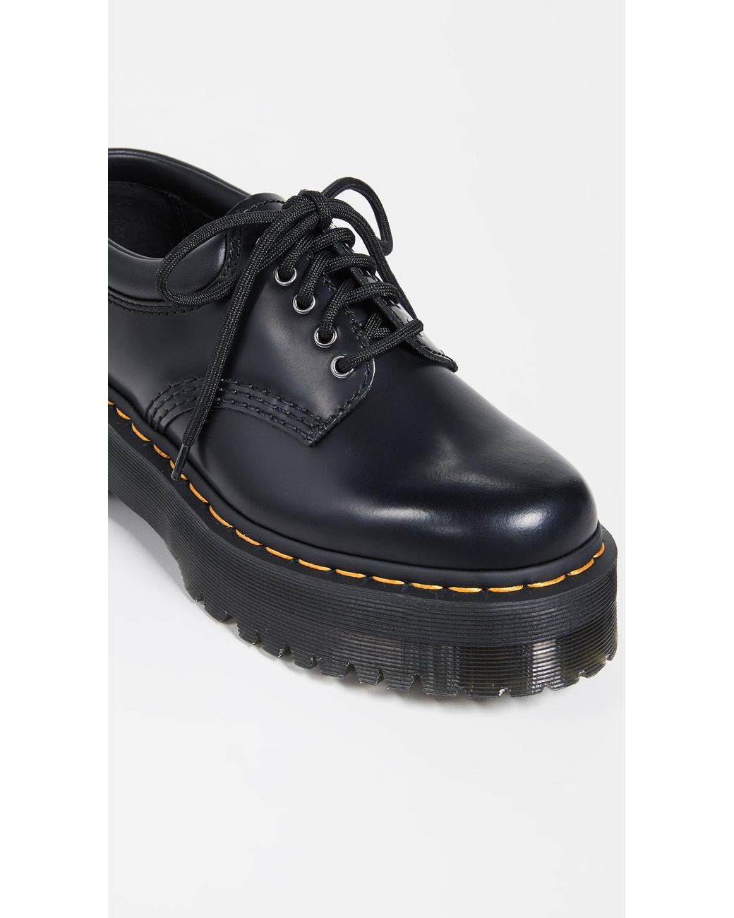Dr. Martens Leather 8053 Quad 5 Tie Shoes in Black | Lyst