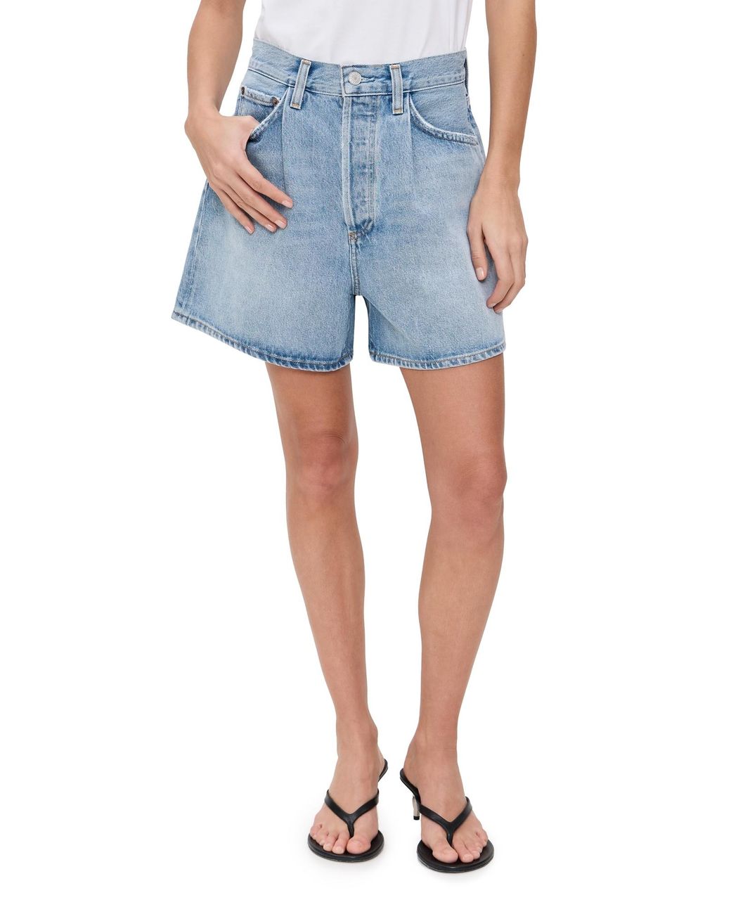 Agolde Blue Rhoda Shorts