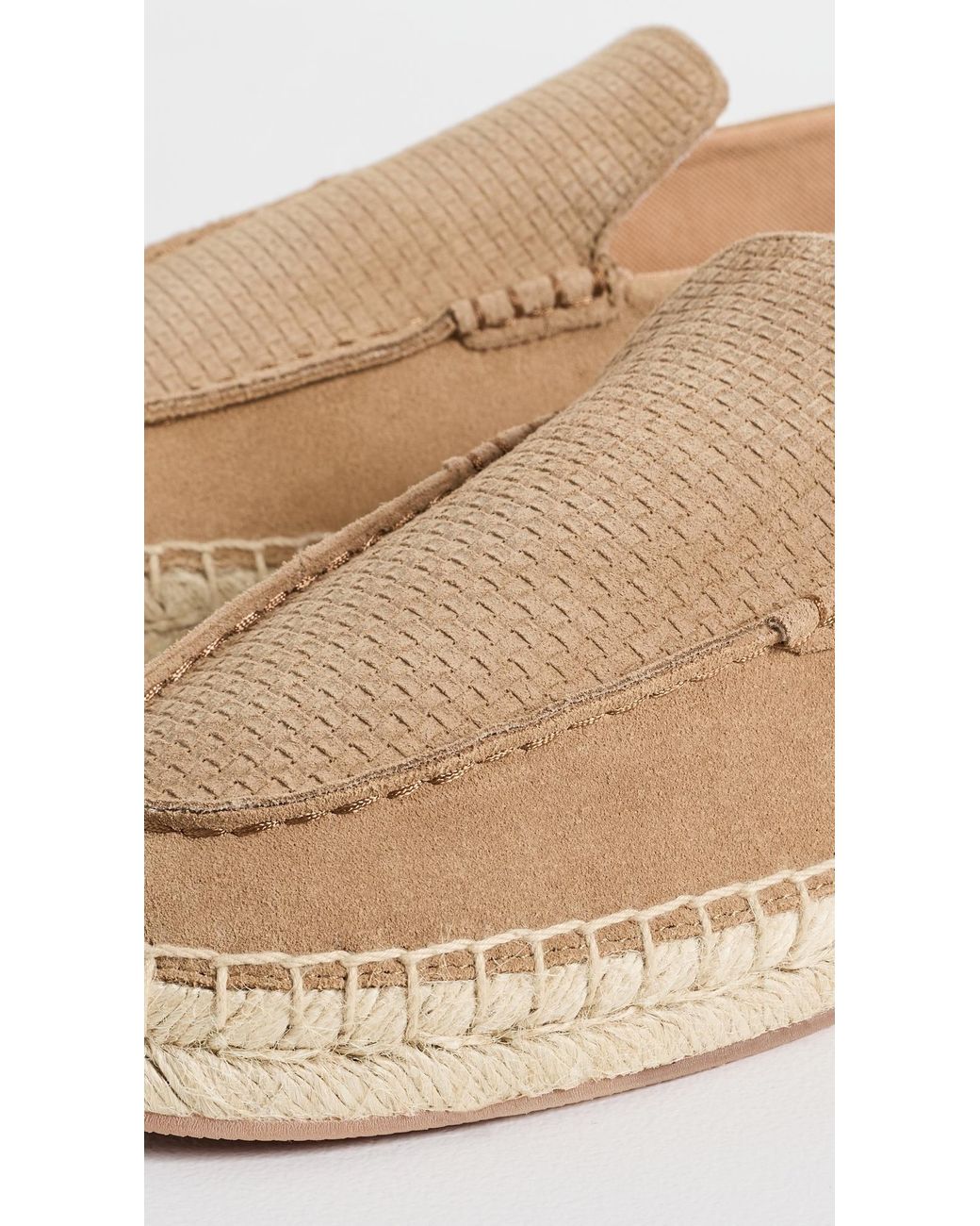 Boss White Sienne Suede Espadrilles for men