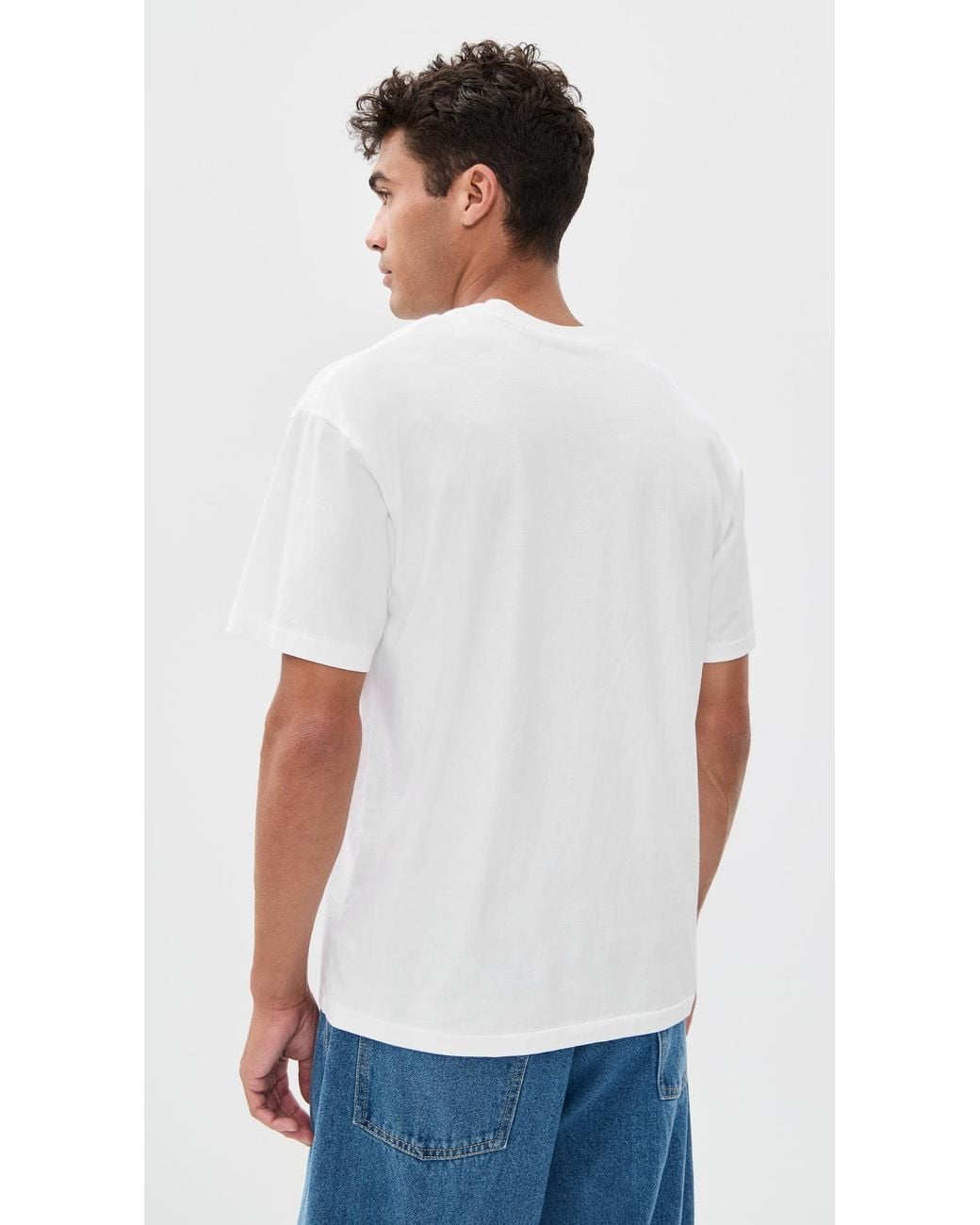 Asher White Noah Supima Tee for men