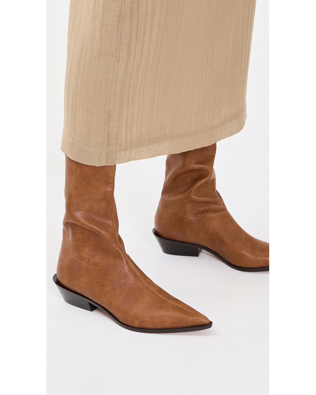 Tibi White Leo Boots