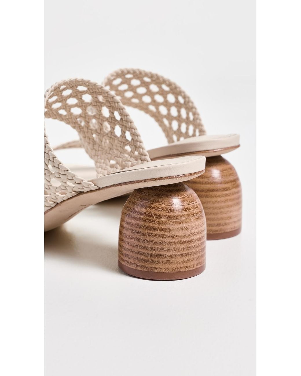 Larroude Multicolor Dew Drop Macrame Sandals