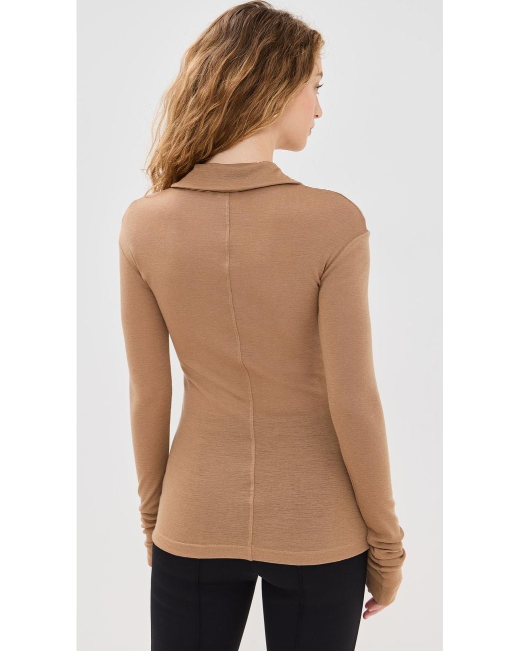 BITE STUDIOS Natural Fine Wool Zip Top