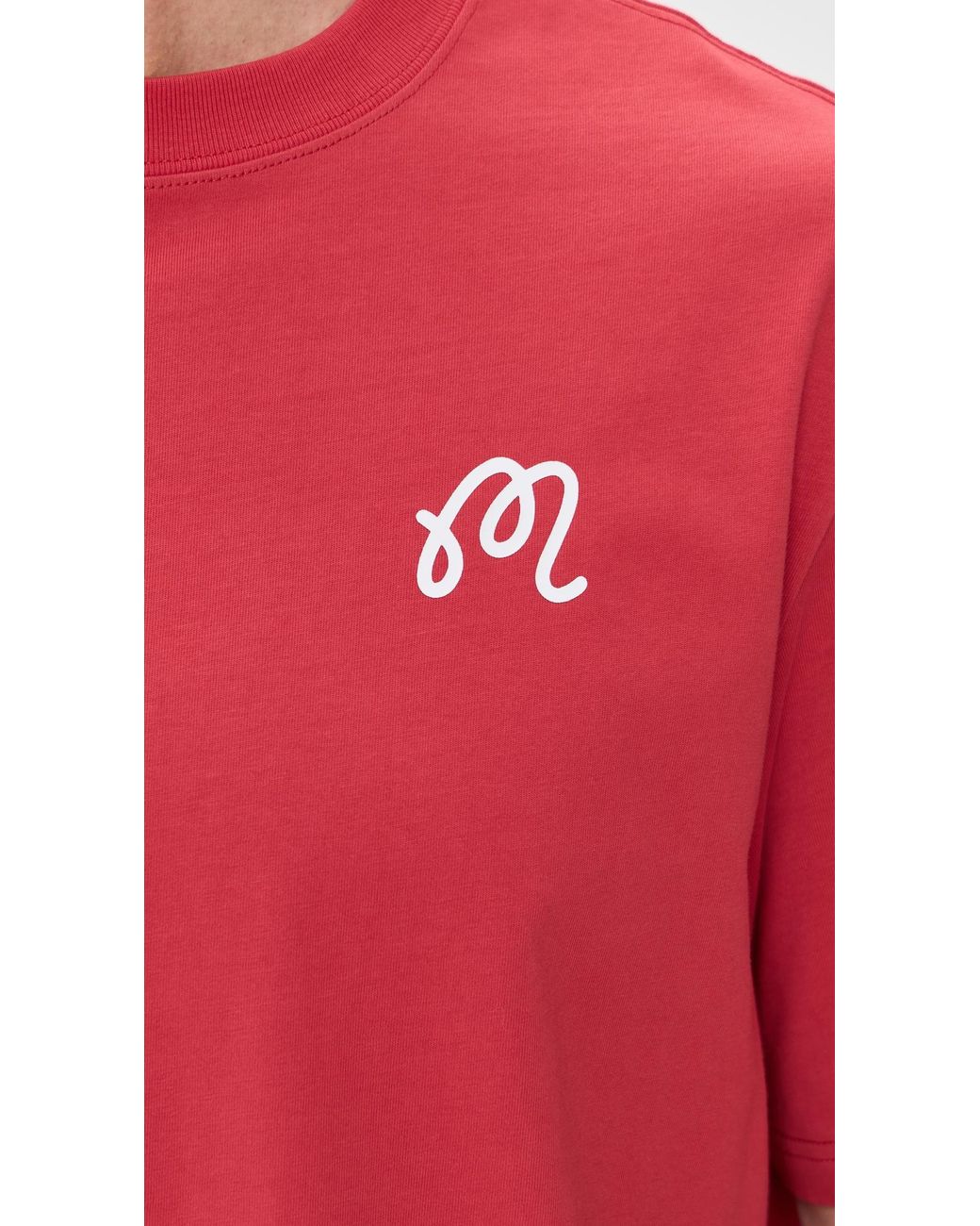 Malbon Red Bermuda Tee for men