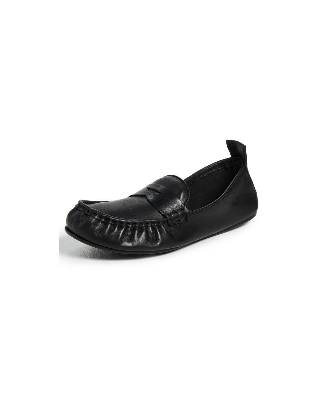 Acne Black Leather Flats