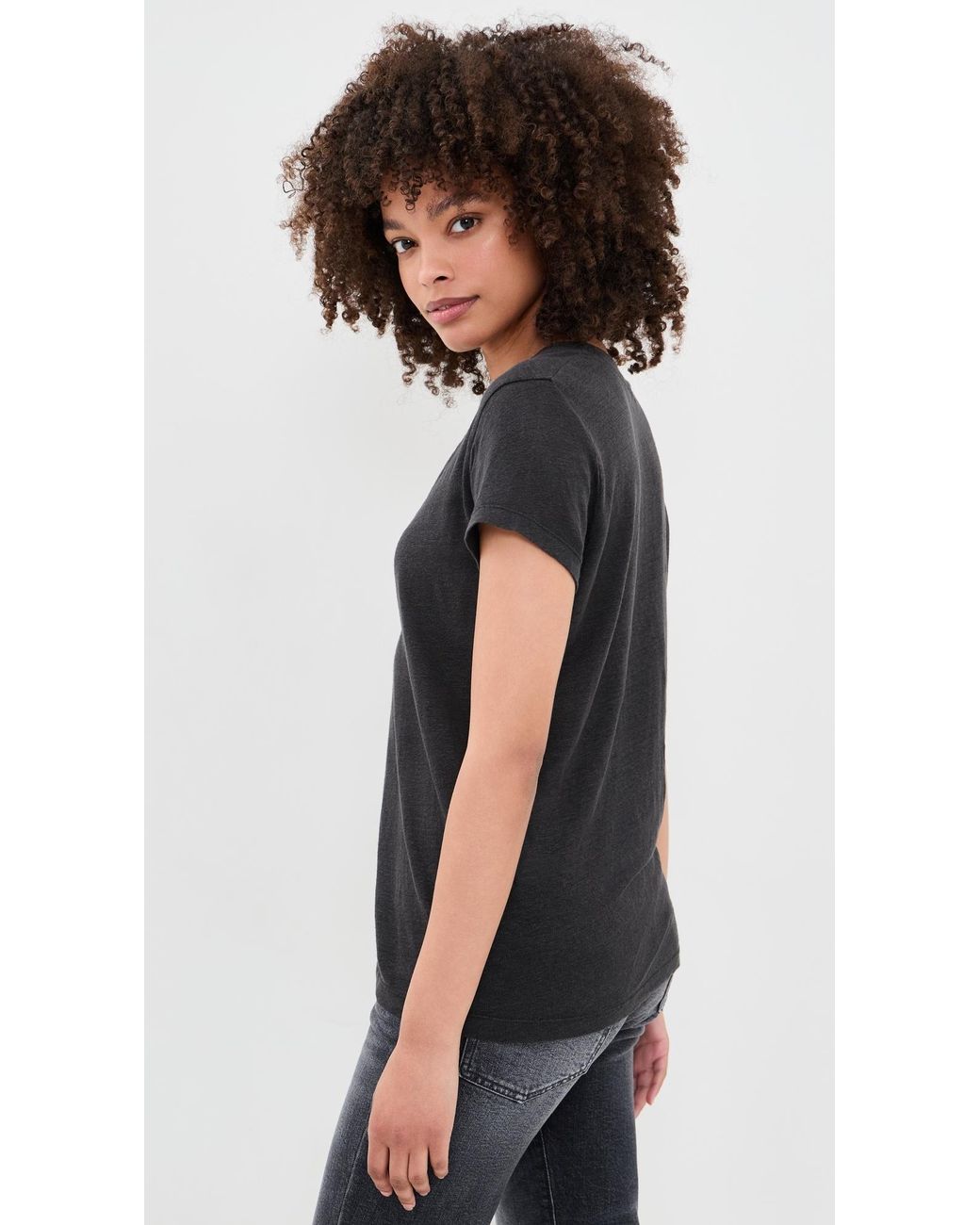 IRO Black Rodeo Linen Tee