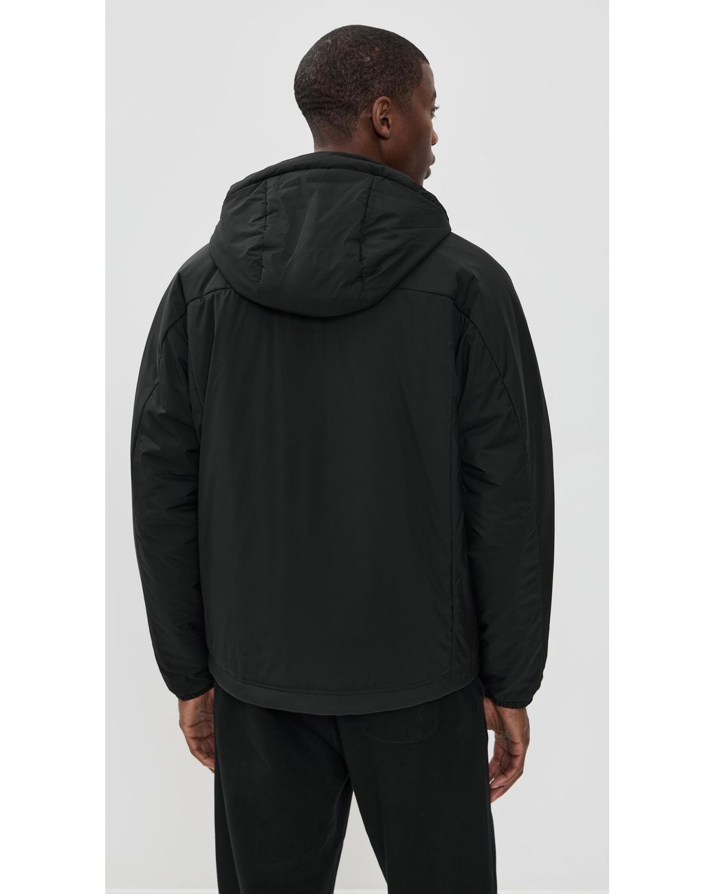 Reigning Champ Black Nylon Ripstop Signal Hooded Jacket for men