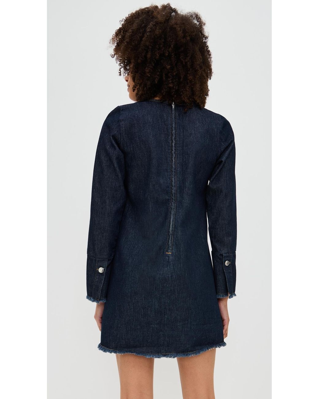 aligne denim mini dress ALIGNE Belted Denim Mini Dress - Blue | Amanda