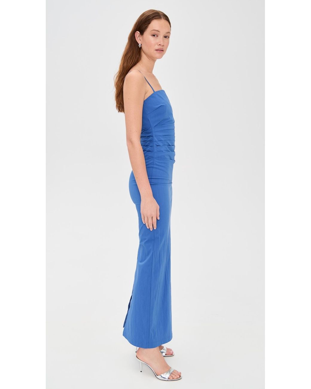 Madison The Label Saphina Maxi Dress in Blue | Lyst