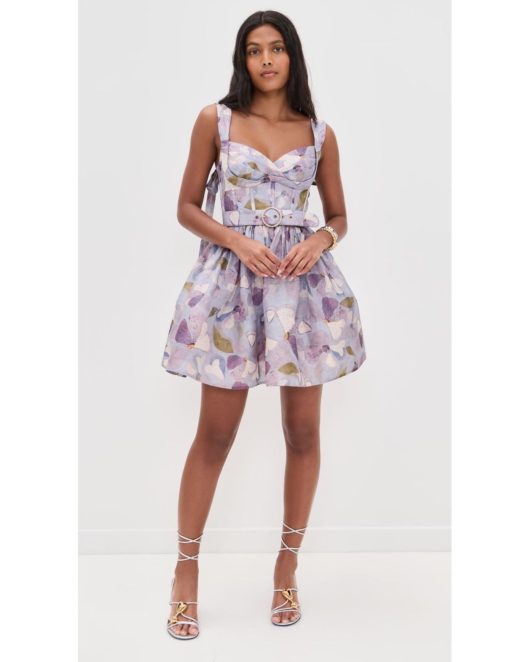 Zimmermann Dawning Mini Dress in Purple | Lyst