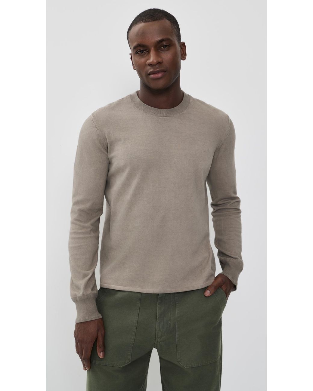 Rag & Bone Multicolor Washed Supima Crew Sweater for men