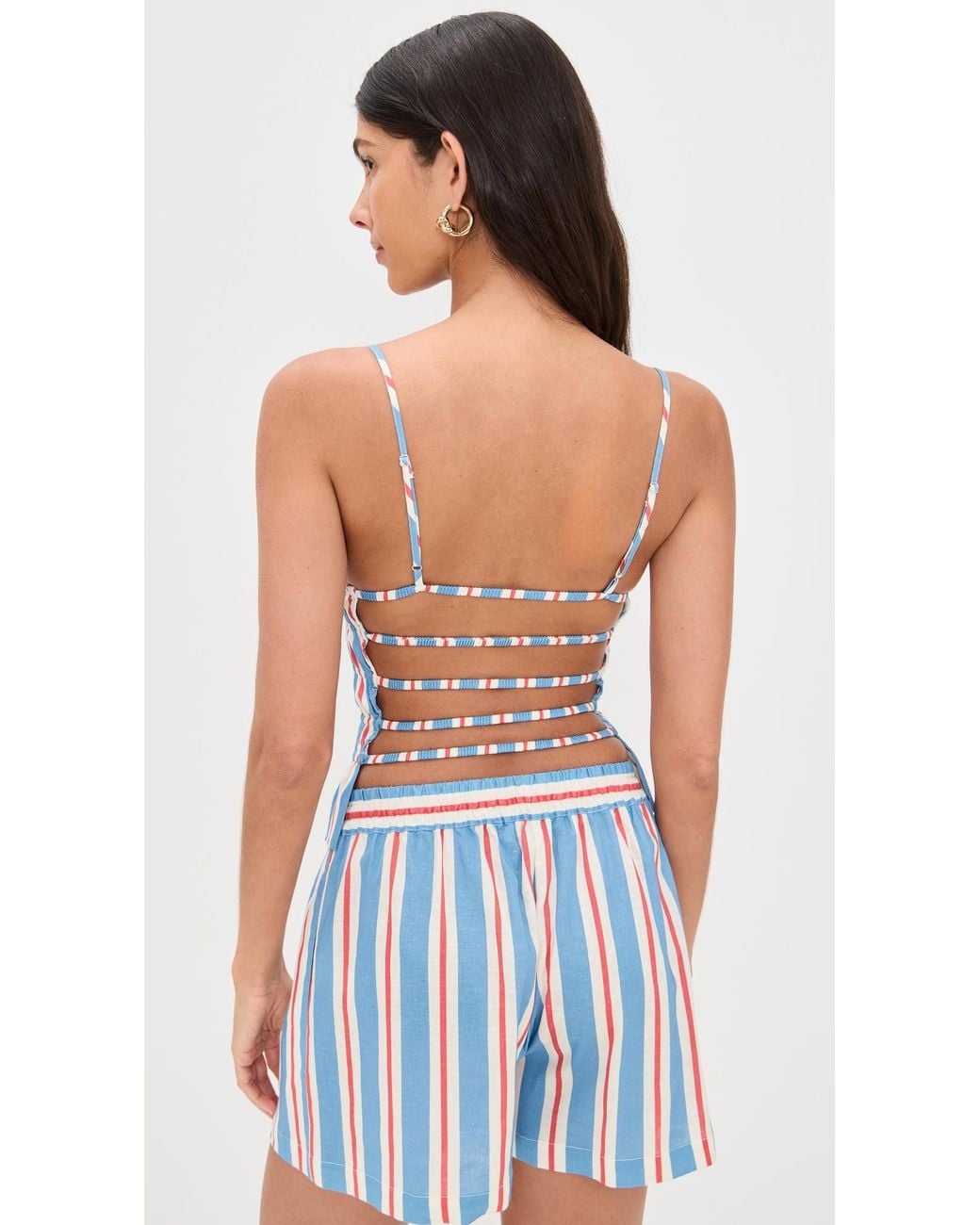 Solid & Striped Blue The Delta Top