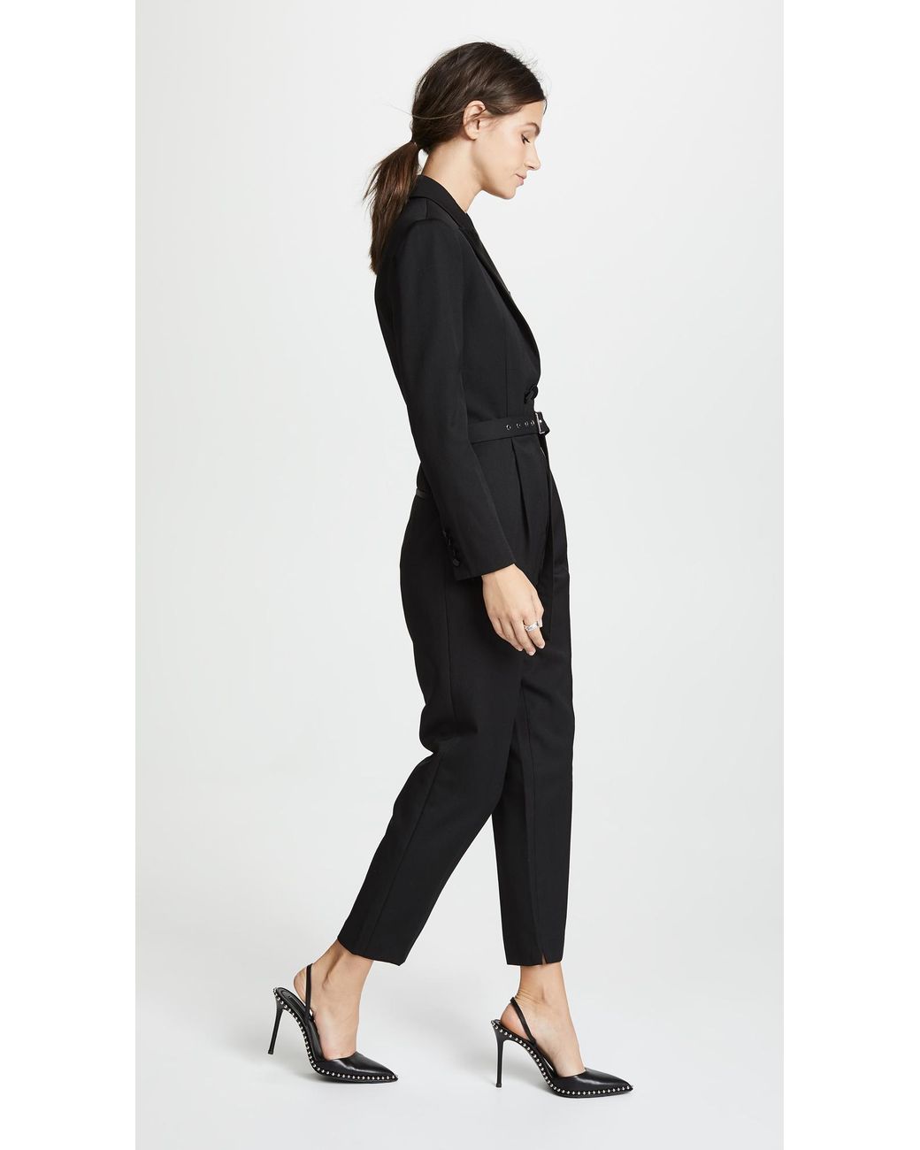 Edition10 Blazer Jumpsuit in Black | Lyst Canada