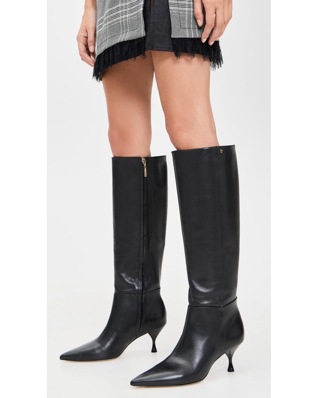 Larroude Black Georgia Boots