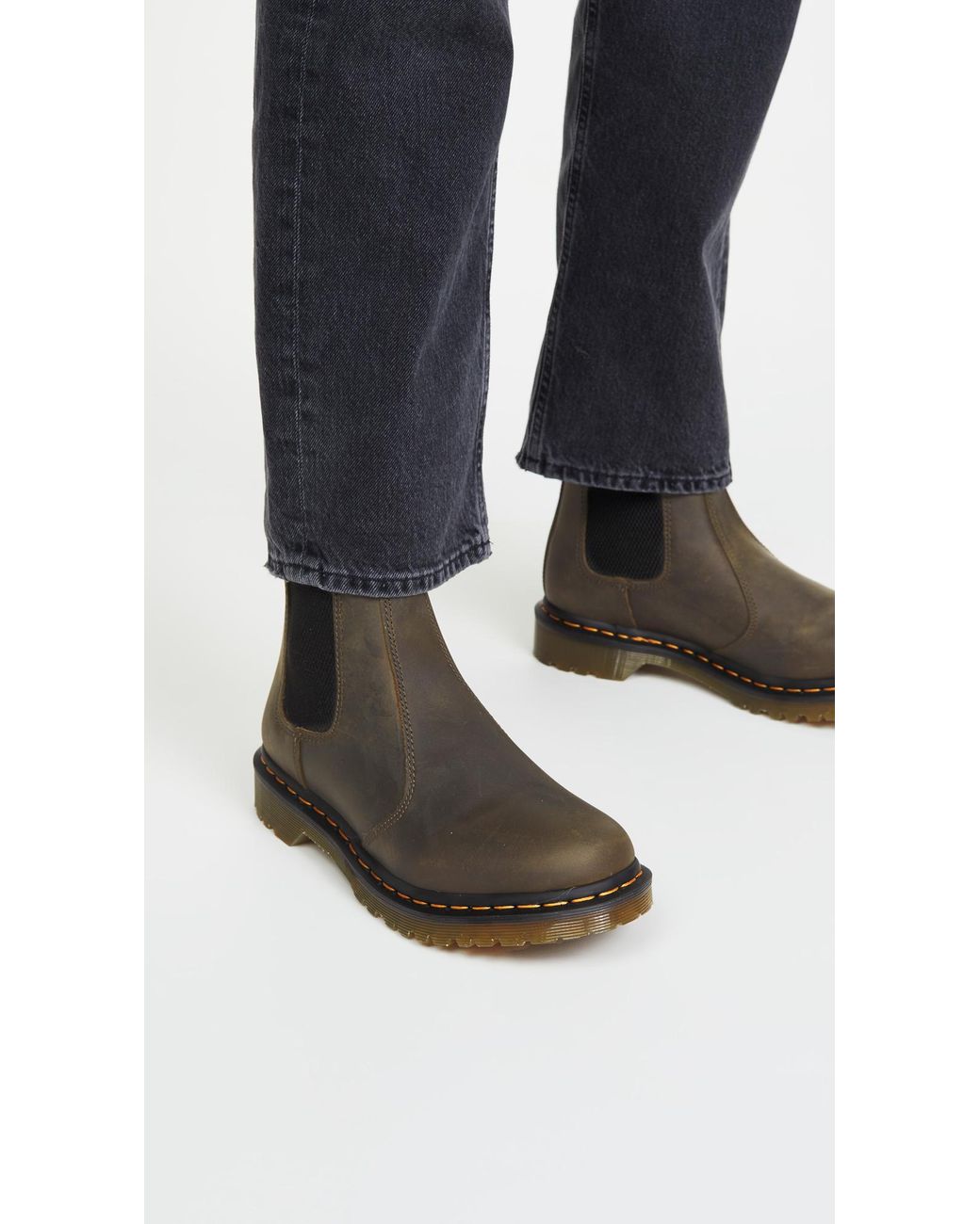 Dr. Martens 2976 Leonore Chelsea Boots in Olive (Green) | Lyst