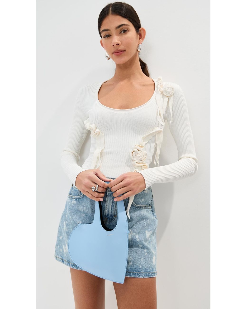 ショルダーバッグ・ポシェット Baby Heart Crossbody - Coperni - Leather - Blue Coperni Crossbody Baby Heart Tote Bag in Blue | Lyst