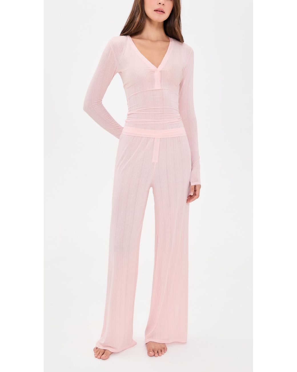 NEGATIVE Pink Whipped Track Pants