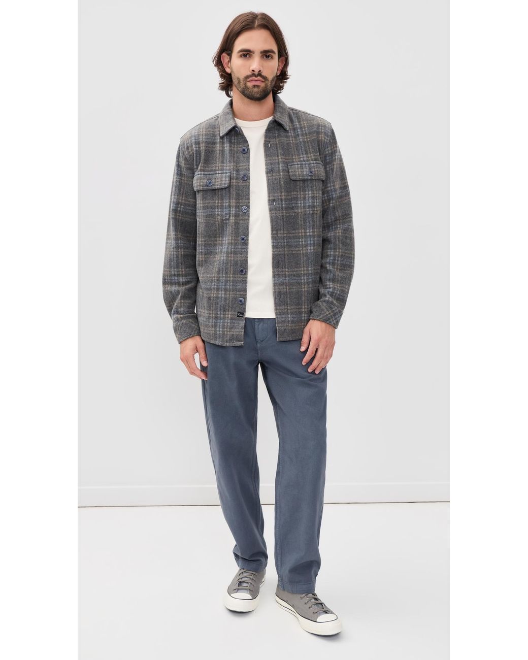 Rails Gray Alder Shacket for men