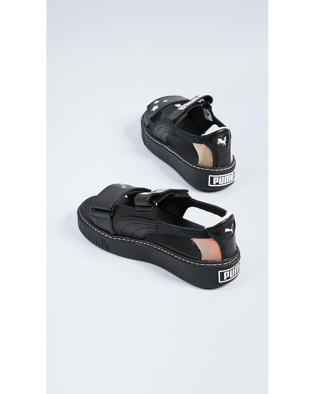 PUMA X Sophia Webster Platform Sandals in Black | Lyst