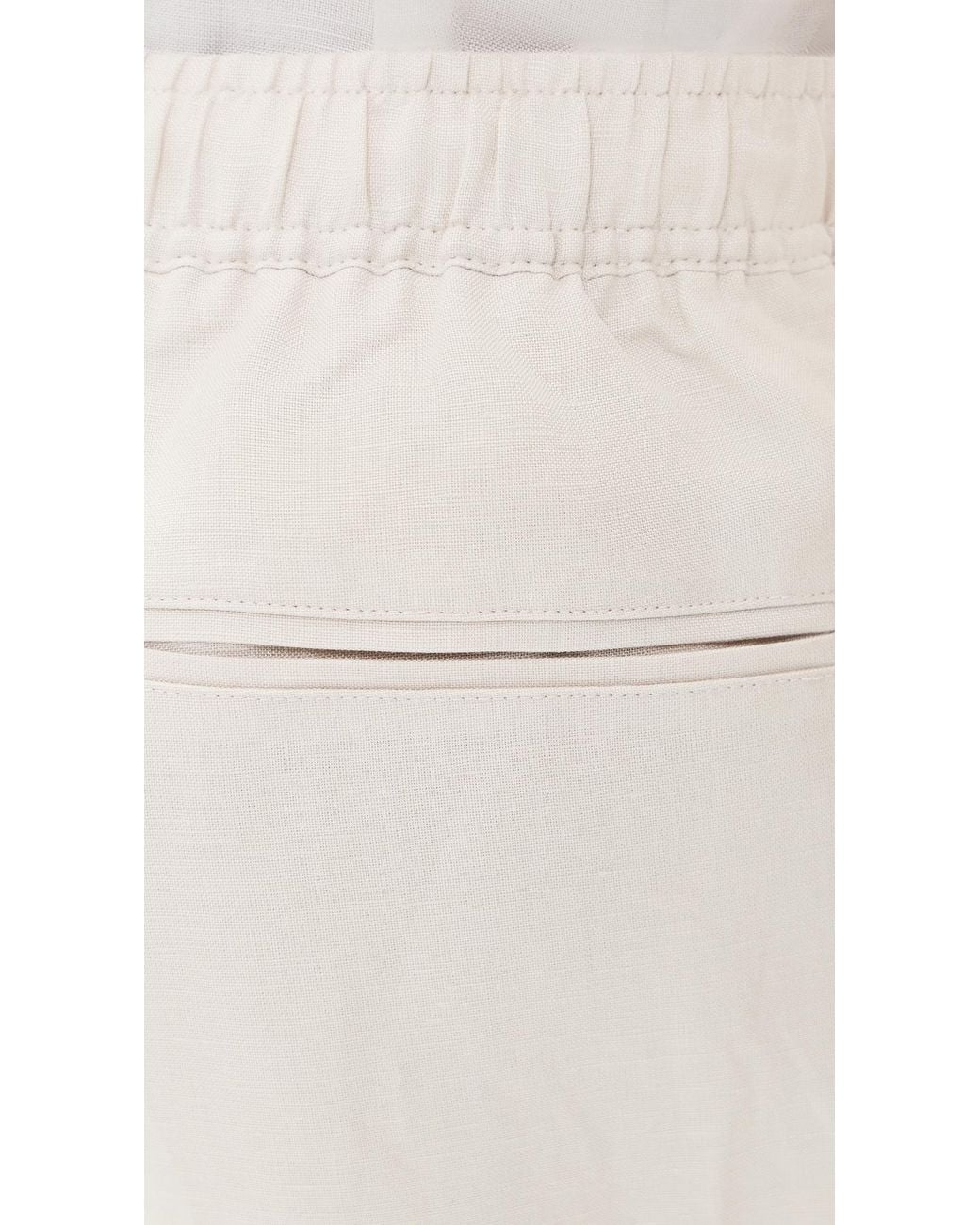 AUTO-REPLY White Linen Pants for men