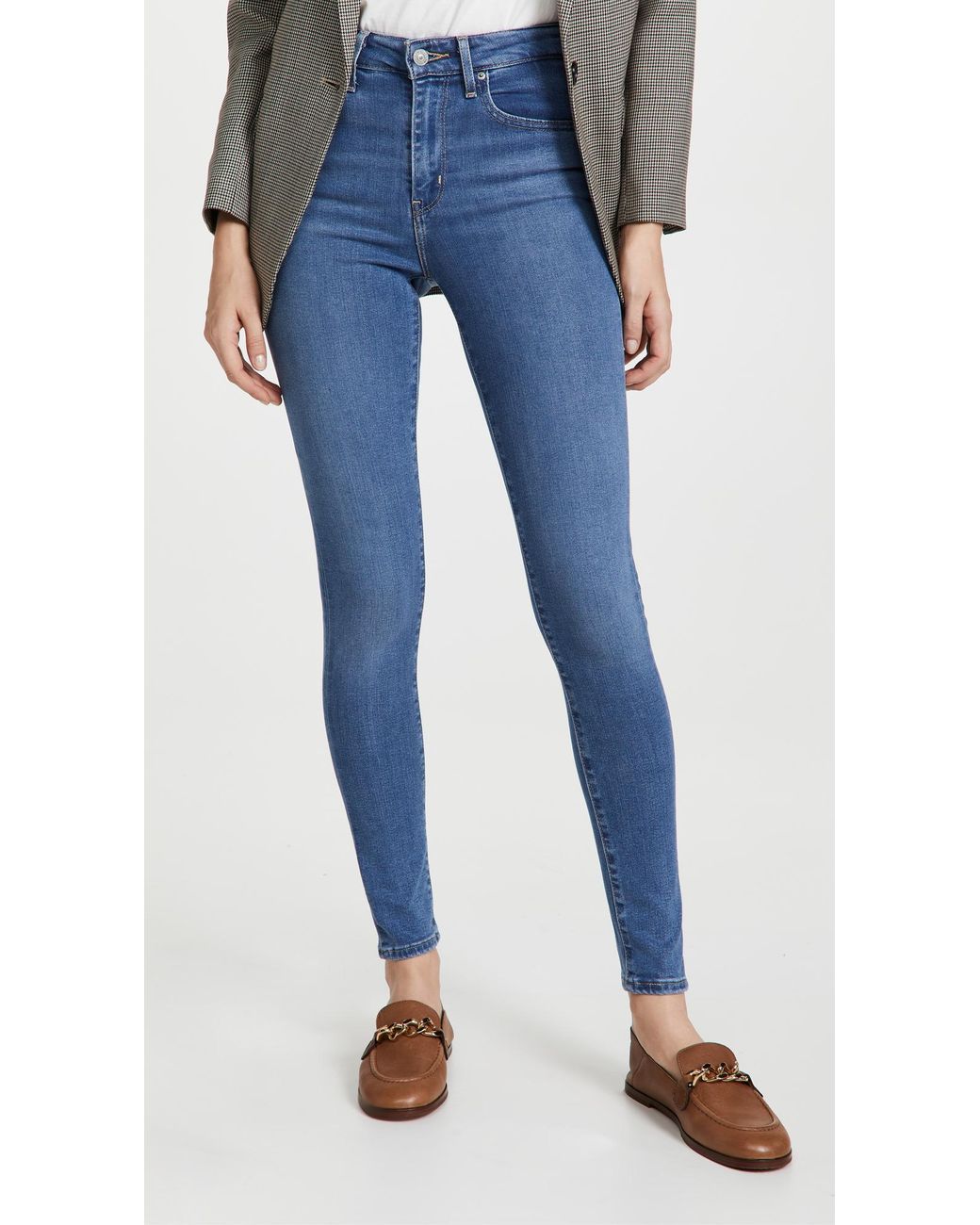 Levi's 721 Sculpt Hypersoft High Rise Skinny Jeans in Blue | Lyst Canada