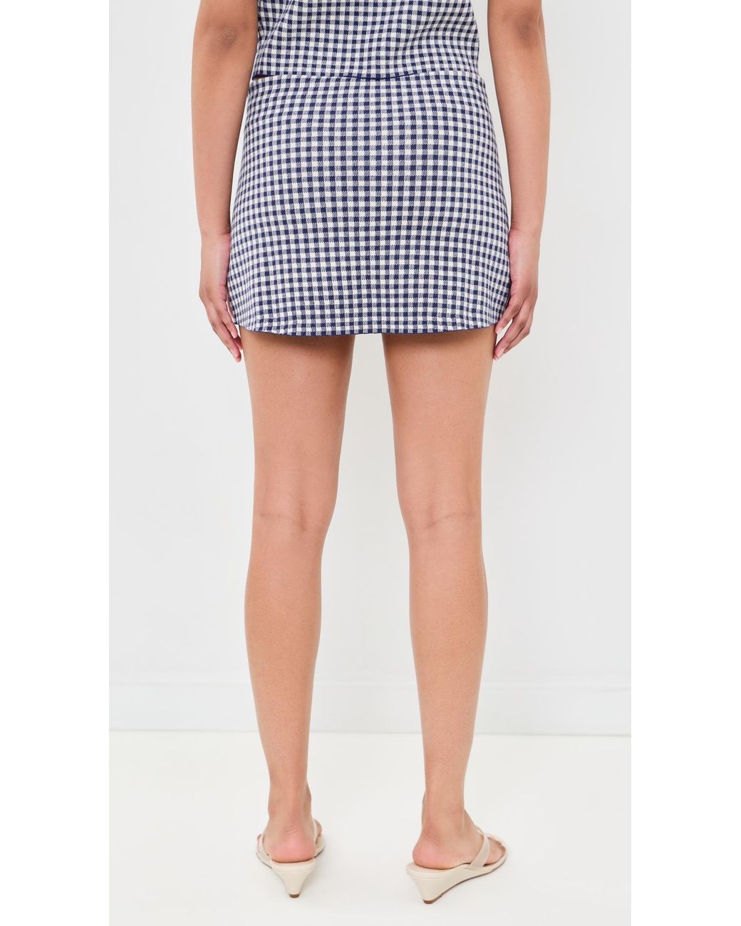 GOOD AMERICAN Blue The Keepsake Skort