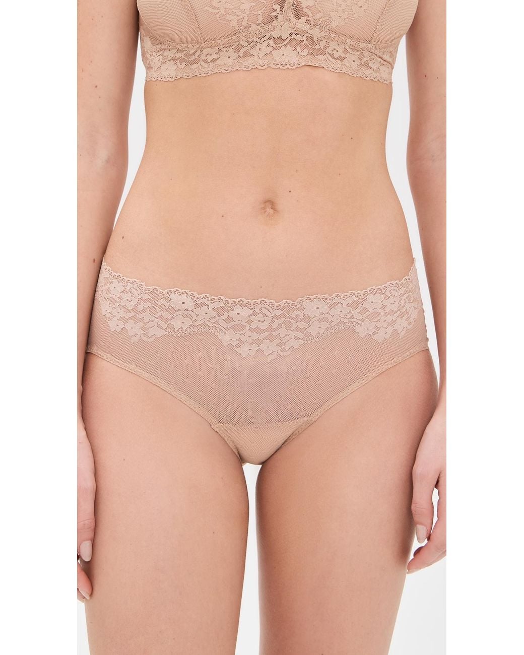 Commando Natural Double Take Lace Bikini Panty