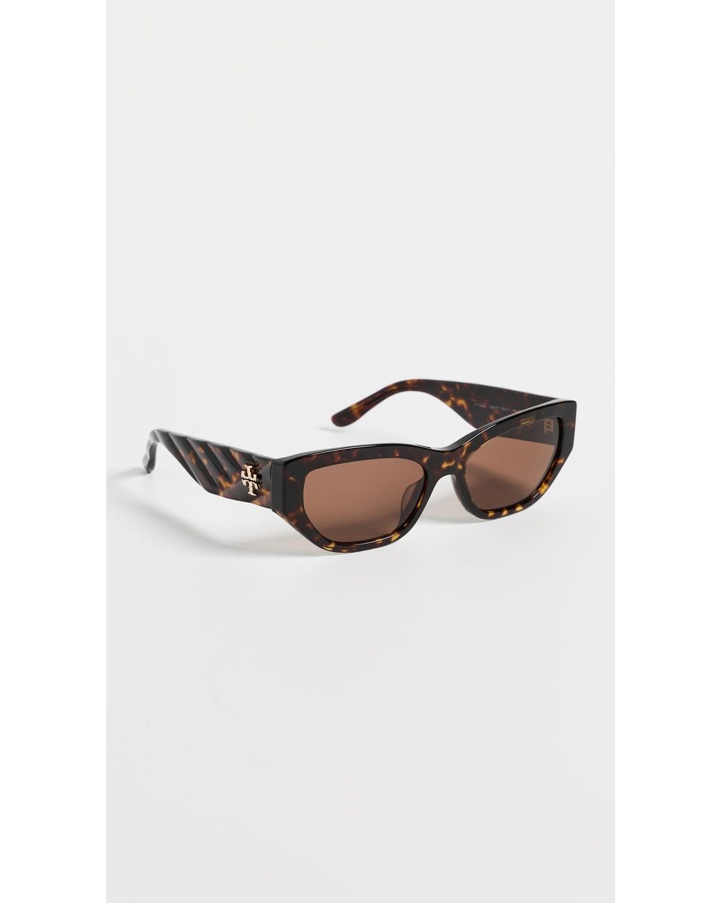 Tory Burch Black Oval Sunglasses