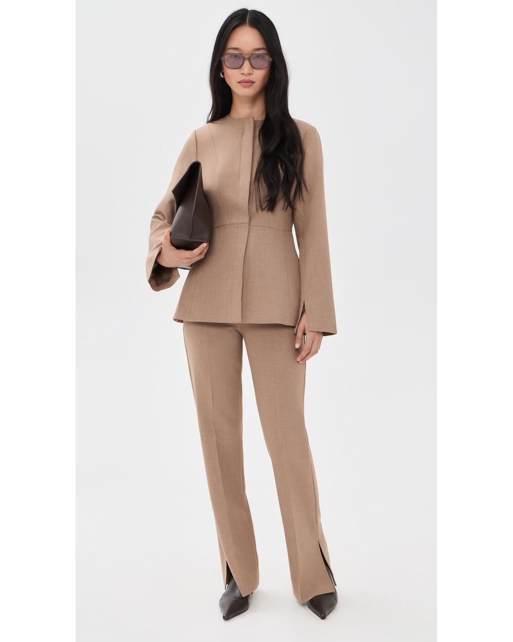 ALIGNE Natural Marlon Split Trousers