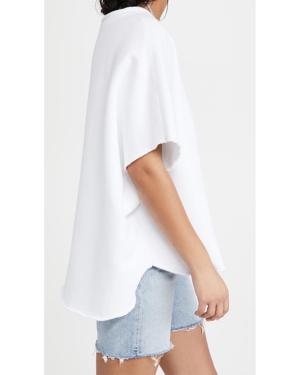 Frank & Eileen White Capelet Tee